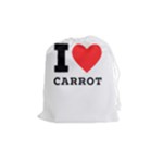 I love carrots  Drawstring Pouch (Medium)