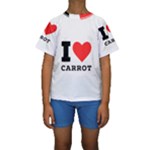 I love carrots  Kids  Short Sleeve Swimwear