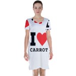 I love carrots  Short Sleeve Nightdress