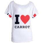 I love carrots  Women s Oversized Tee