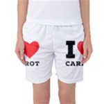 I love carrots  Women s Basketball Shorts