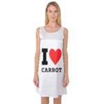 I love carrots  Sleeveless Satin Nightdress