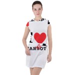 I love carrots  Drawstring Hooded Dress