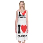 I love carrots  Midi Sleeveless Dress