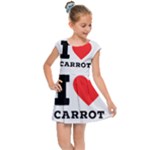 I love carrots  Kids  Cap Sleeve Dress