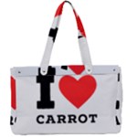 I love carrots  Canvas Work Bag