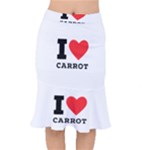 I love carrots  Short Mermaid Skirt