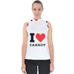 I love carrots  Mock Neck Shell Top