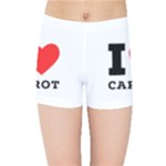 I love carrots  Kids  Sports Shorts