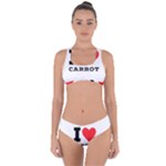 I love carrots  Criss Cross Bikini Set