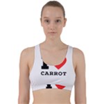 I love carrots  Back Weave Sports Bra