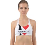 I love carrots  Back Web Sports Bra