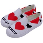 I love carrots  Kids  Canvas Slip Ons