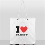 I love carrots  Full Print Rope Handle Tote (Large)