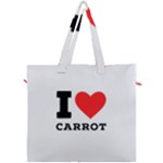 I love carrots  Canvas Travel Bag