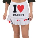 I love carrots  Fishtail Mini Chiffon Skirt