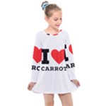 I love carrots  Kids  Long Sleeve Dress