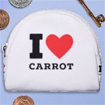 I love carrots  Horseshoe Style Canvas Pouch