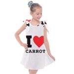 I love carrots  Kids  Tie Up Tunic Dress