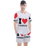 I love carrots  Men s Mesh Tee and Shorts Set