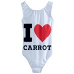 I love carrots  Kids  Cut-Out Back One Piece Swimsuit