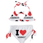 I love carrots  Kids  Classic Bikini Set