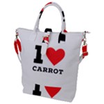 I love carrots  Buckle Top Tote Bag