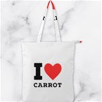 I love carrots  Double Zip Up Tote Bag