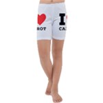 I love carrots  Kids  Lightweight Velour Capri Yoga Leggings