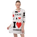 I love carrots  Mini Skater Shirt Dress