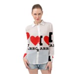 I love carrots  Long Sleeve Chiffon Shirt