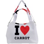 I love carrots  Double Compartment Shoulder Bag