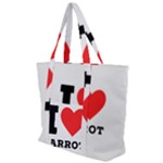 I love carrots  Zip Up Canvas Bag