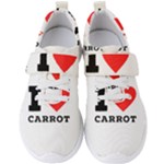 I love carrots  Men s Velcro Strap Shoes