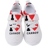 I love carrots  Women s Velcro Strap Shoes