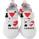 I love carrots  Kids  Velcro Strap Shoes