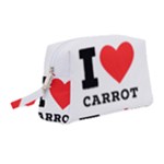 I love carrots  Wristlet Pouch Bag (Medium)