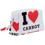 I love carrots  Wristlet Pouch Bag (Large)