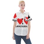 I love carrots  Women s Short Sleeve Pocket Shirt