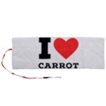 I love carrots  Roll Up Canvas Pencil Holder (M)