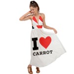 I love carrots  Backless Maxi Beach Dress