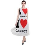 I love carrots  Round Neck Boho Dress