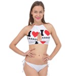 I love carrots  Cross Front Halter Bikini Top