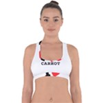 I love carrots  Cross Back Hipster Bikini Top 