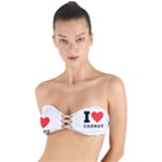 I love carrots  Twist Bandeau Bikini Top