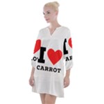 I love carrots  Open Neck Shift Dress