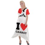 I love carrots  Cross Front Sharkbite Hem Maxi Dress