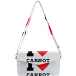 I love carrots  Removable Strap Clutch Bag