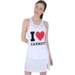 I love carrots  Racer Back Mesh Tank Top