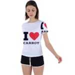 I love carrots  Back Circle Cutout Sports Tee